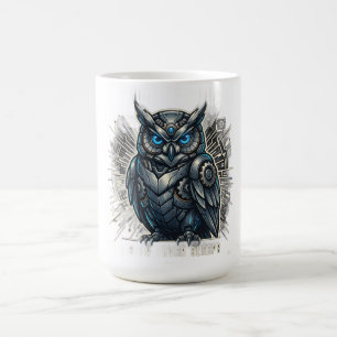 Cybernetic Owl Vision T-Shirt Kaffeetasse