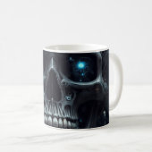 Cybernetic Skull Kaffeetasse (VorderseiteRechts)