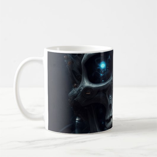 Cybernetic Skull Kaffeetasse (Links)