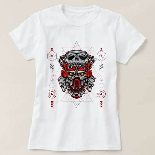 Cybernetic Skull T-Shirt (Design vorne)