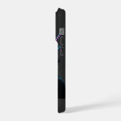 Cybernetic Tech Fusion - Neon Katana & CPU Circuit iPhone Hülle (Linke Seite)