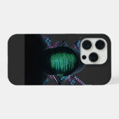 Cybernetic Tech Fusion - Neon Katana & CPU Circuit iPhone Hülle (Rückseite (Horizontal))