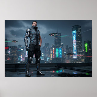Cybernetisch erweiterte Person Poster