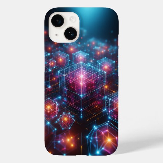 Cybernetische Neon-Kristall-Matrix-Handyhülle Leuc Case-Mate iPhone Hülle (Rückseite)