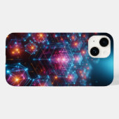 Cybernetische Neon-Kristall-Matrix-Handyhülle Leuc Case-Mate iPhone Hülle (Rückseite (Horizontal))