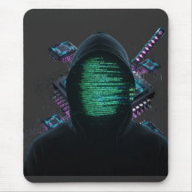 Cybernetische Tech-Fusion - Neon-Katana und CPU-Sc