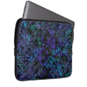 cybernetische Venen in blau und grün: Laptopschutzhülle (Vorne Rechts)