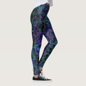 cybernetische Venen in blau und grün: Leggings (Rechts)