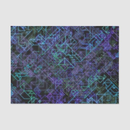 cybernetische Venen in blau und grün: Seidenpapier (Vorderseite)