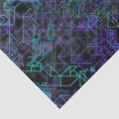 cybernetische Venen in blau und grün: Seidenpapier (Ausschnitt)