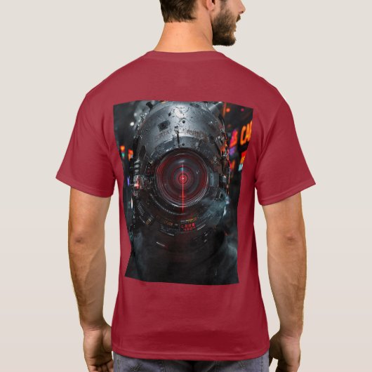 Cybernetische Vision T-Shirt (Rückseite)