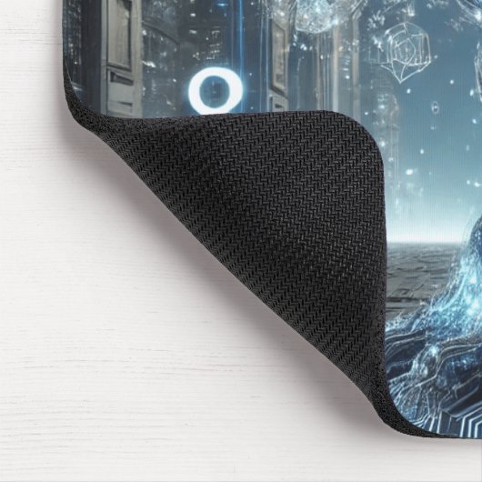 Cybernetischer Baum Mousepad (Ecke)