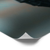 Cybernetischer Ritter mit Coolen Robes Po Poster (Ecke)