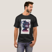 Cyberpunk Aesthetic Samurai Demons Mask Japanese G T-Shirt (Vorne ganz)