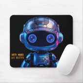 Cyberpunk-AI-Roboter-Mauspad #00001 | AIC Rustyx Mousepad (Mit Mouse)