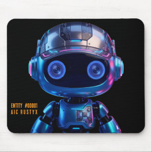 Cyberpunk AI Roboter-Mauspad #00001   AIC Rustyx Mousepad