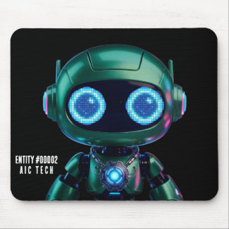 Cyberpunk AI Roboter-Mauspad #00002 | AIC Tech Mousepad