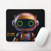 Cyberpunk-AI-Roboter-Mauspad #00003 | AIC Rustyx Mousepad (Mit Mouse)