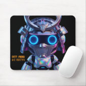 Cyberpunk-AI-Roboter-Mauspad #00004 | AIC Rustyx Mousepad (Mit Mouse)