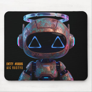Cyberpunk AI Roboter-Mauspad #00005   AIC Rustyx Mousepad