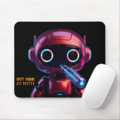 Cyberpunk-AI-Roboter-Mauspad #00006 | AIC Rustyx Mousepad (Mit Mouse)