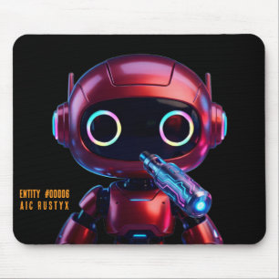 Cyberpunk AI Roboter-Mauspad #00006   AIC Rustyx Mousepad