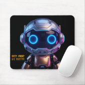 Cyberpunk-AI-Roboter-Mauspad #00007 | AIC Rustyx Mousepad (Mit Mouse)