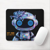 Cyberpunk-AI-Roboter-Mauspad #00008 | AIC Rustyx Mousepad (Mit Mouse)