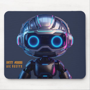 Cyberpunk AI Roboter-Mauspad #00009   AIC Rustyx Mousepad