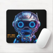 Cyberpunk-AI-Roboter-Mauspad #00013 | AIC Rustyx Mousepad (Mit Mouse)