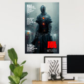 Cyberpunk Android Poster I Instant Download (Heimbüro)