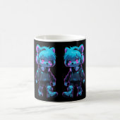 Cyberpunk Anime Bear Kaffeetasse (Mittel)