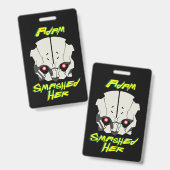 Cyberpunk-Anime-Befürworter, Adam-Schmetter, schlu Ausweis (Vorder- & Rückseite)