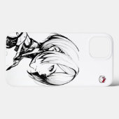 Cyberpunk Anime Girl iPhone Case - Minimalistisch (Rückseite (Horizontal))