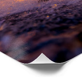 Cyberpunk Anime Warriors Rain Fight Poster (Ecke)