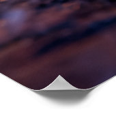 Cyberpunk Anime Warriors Rain Fight Poster (Ecke)