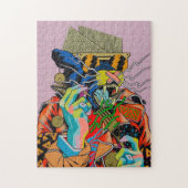 Cyberpunk, Animes, Manga, Säure, Cyber, Kunst, Puzzle (Vertikal)