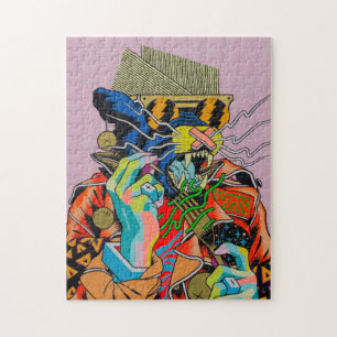 Cyberpunk, Animes, Manga, Säure, Cyber, Kunst, Puzzle