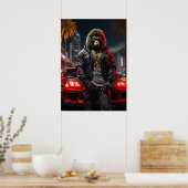 Cyberpunk Ape Poster (Küche)