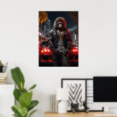 Cyberpunk Ape Poster (Heimbüro)