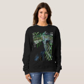 Cyberpunk Ästhetik Retro 80er Glitch Trippy Graphi Sweatshirt (Vorne ganz)