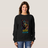 Cyberpunk Australian Shepherd Walking Club Futuris Sweatshirt (Vorne ganz)