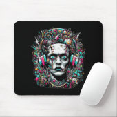 Cyberpunk-Braut Frankensteins Mousepad (Mit Mouse)