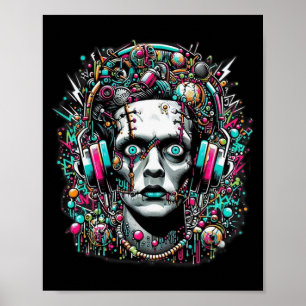 Cyberpunk-Braut Frankensteins Poster