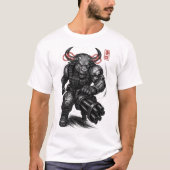 Cyberpunk Bull (Berserker) T-Shirt (Vorderseite)