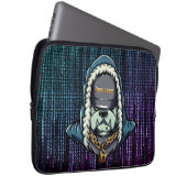 Cyberpunk Bulldog Hacker Hülle Laptopschutzhülle (Vorne Rechts)