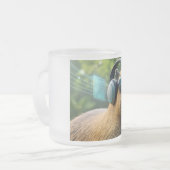 Cyberpunk Capybara VR-Brille Sci-Fi-Kaffeetasse Mattglastasse (Vorderseite Links)