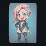 Cyberpunk Chibi Girl iPad Mini Hülle<br><div class="desc">Cyberpunk Chibi Girl</div>