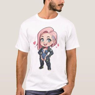 Cyberpunk Chibi Girl T-Shirt