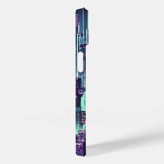 Cyberpunk City Phone Case (Rückseite / Rechts)